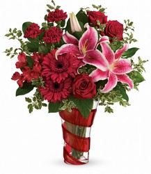 Teleflora's Swirling Desire Bouquet from Victor Mathis Florist in Louisville, KY